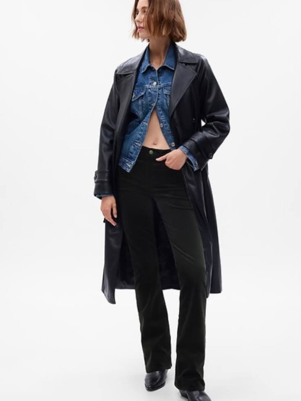 Gap Mid Rise Velvet Baby Boot Jeans